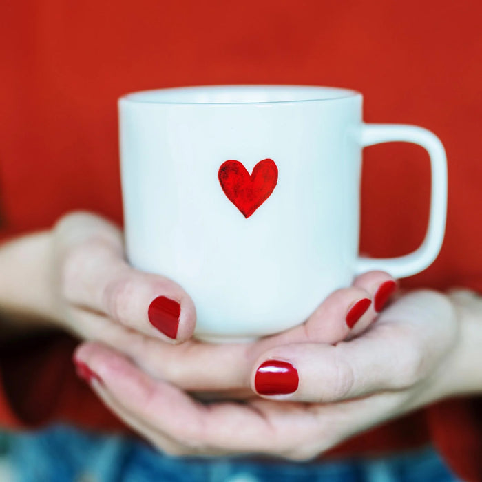 Mug in Gres "Cuore Rosso"