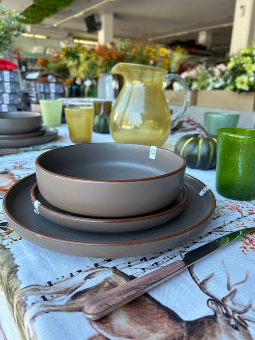 Servizio 18 Piatti Bruges Marrone