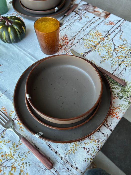 Servizio 18 Piatti Bruges Marrone