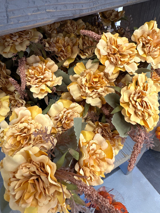 Boquet con Garofani H. 42cm - 6 Colori