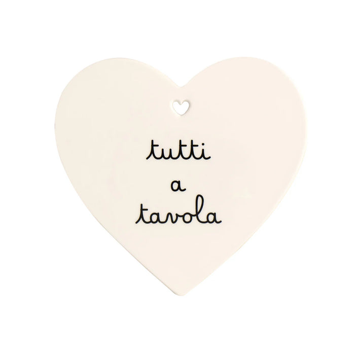 Sottopentola Cuore "Tutti a Tavola"