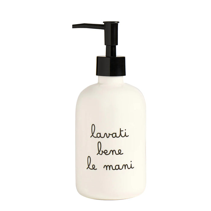 Dispenser in Gres "Lavati Bene le Mani"
