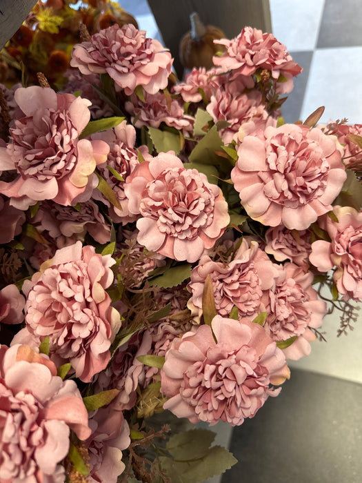 Boquet con Garofani H. 42cm - 6 Colori