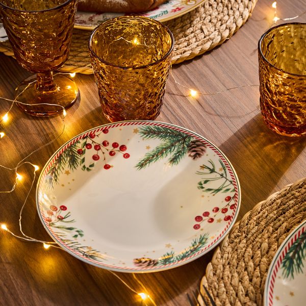 Servizio 18 Piatti Candy Christmas