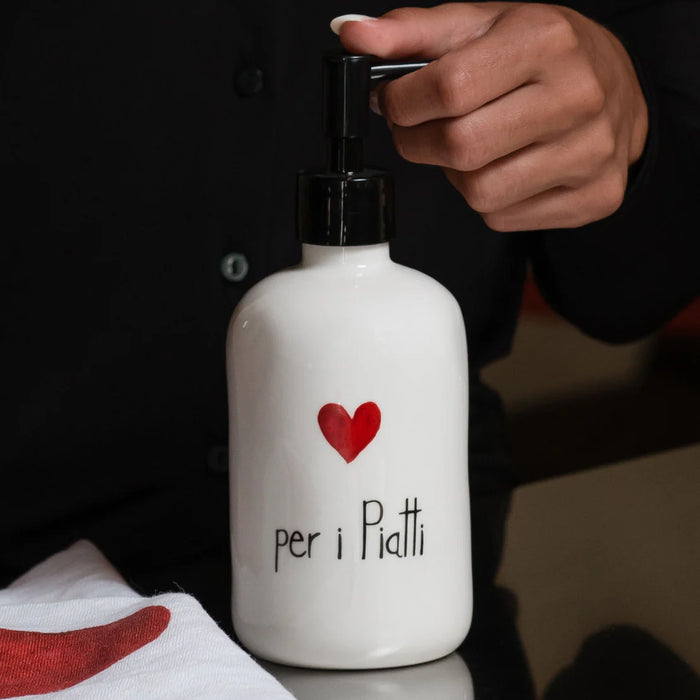 Dispenser in Gres "Per i Piatti" Cuore