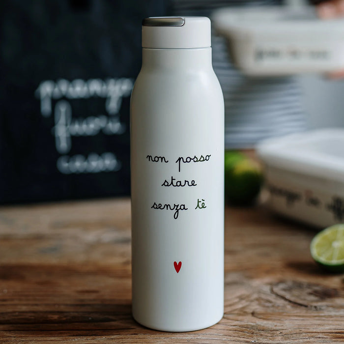 Borraccia Termica "Non Posso stare senza Tè"