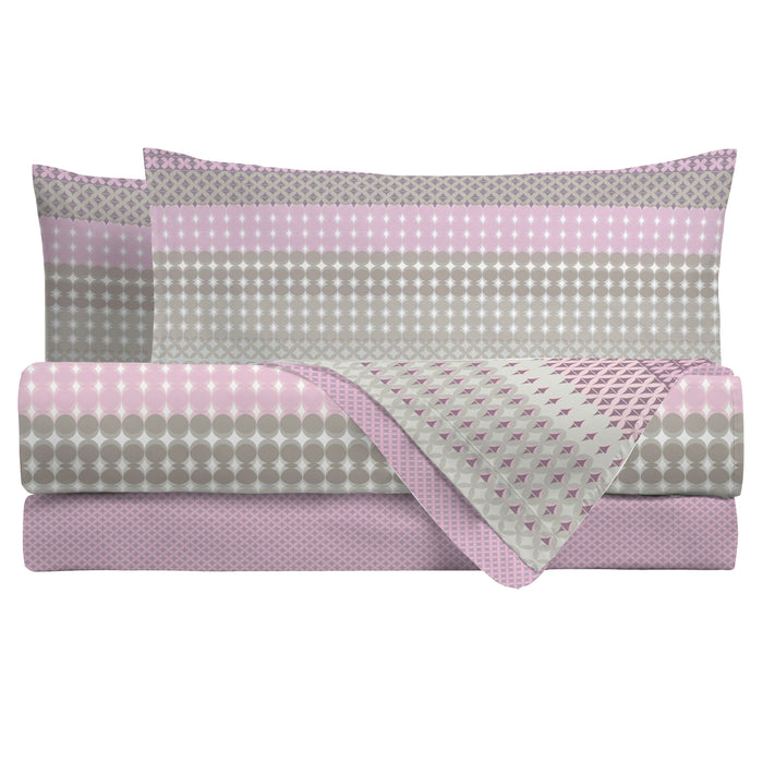 Completo Letto Matrimoniale Marloon Rosa