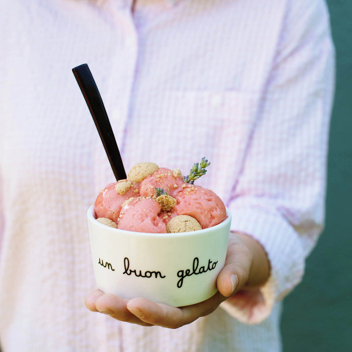 Set 2 Coppette in Gres "Un Buon Gelato"