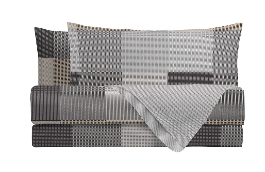 Completo Letto Carter Grigio Matrimoniale