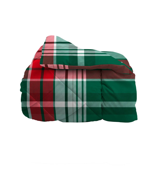 Trapunta Singolo Tartan Espen Verde