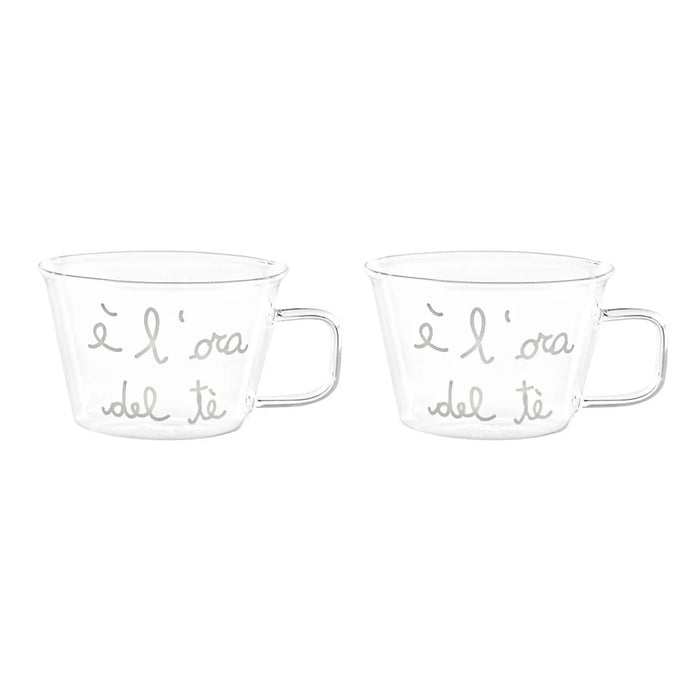 Set 2 Tazze 280ml "è l'ora del Tè"
