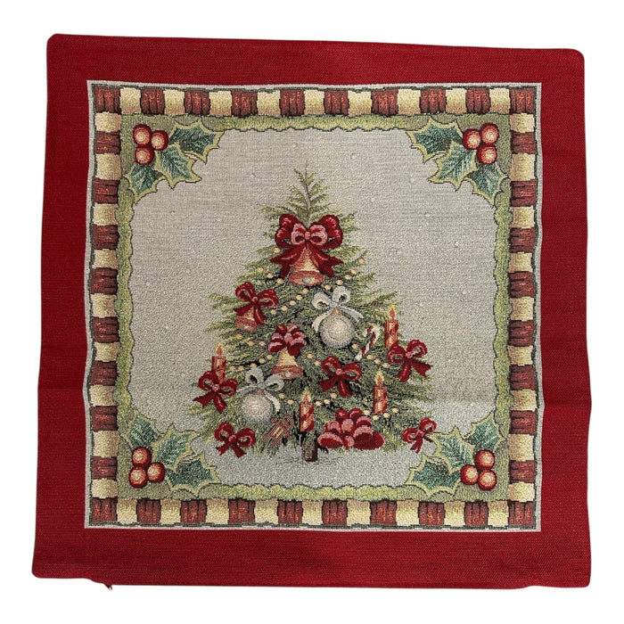 Federa Cuscino Natale 45x45cm Albero