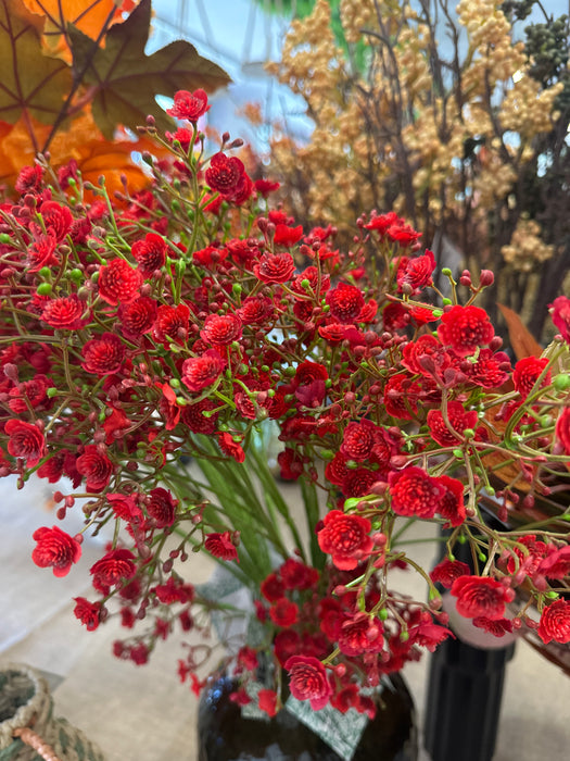 Ramo di Fiorellini Rosso - 70cm