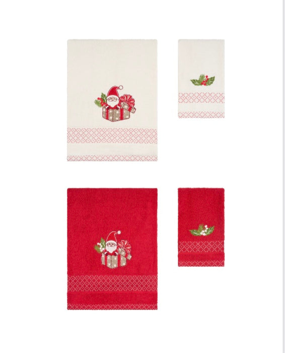 Set Bagno Viso + Ospite Babbo Natale