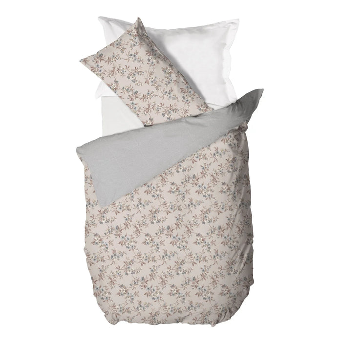 Copripiumino in Cotone Piazza e Mezza Amber Beige