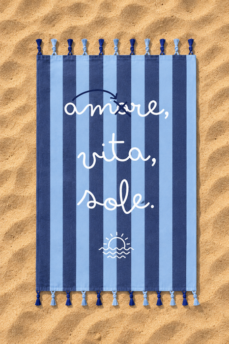 Telo Mare Cotone Amore Mare 90x190cm