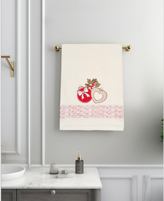 Set Bagno Viso + Ospite Palline di Natale