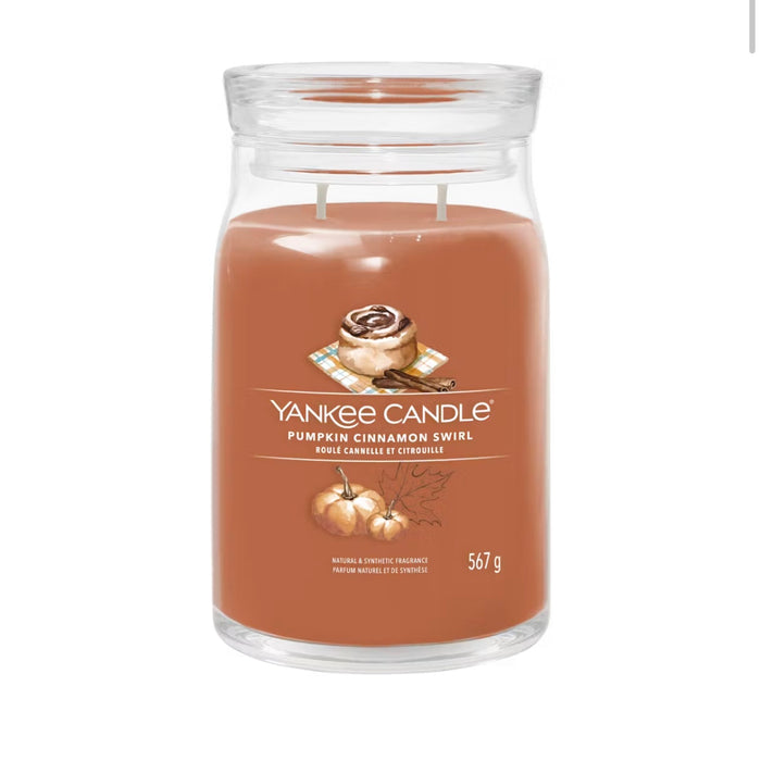Yankee Candle Giara Grande Pumpkin Cinnamon Swirl