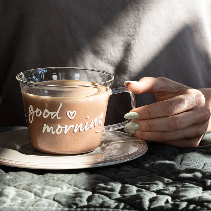 Set 2 Tazze 480ml Colazione "Good Morning"