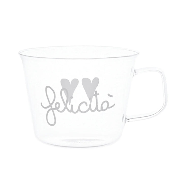 Set 2 Tazze 480ml Colazione "Felicità"