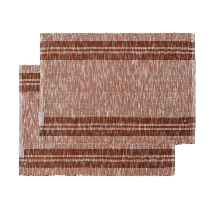 Set 2 Tovagliette Colazione in Cotone Stripes