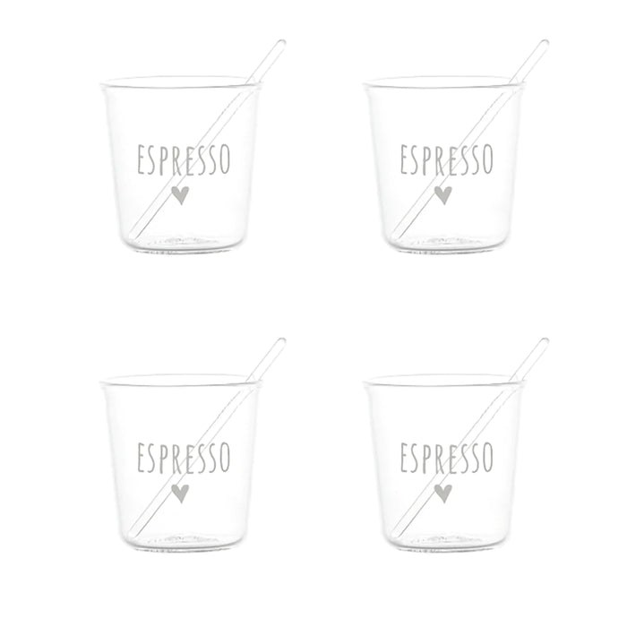 Set 4 Bicchierini Espresso "Espresso"