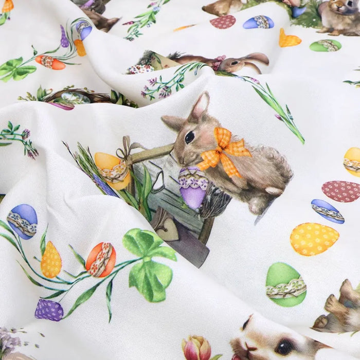 Tovaglia Antimacchia Coniglietti e Ovetti