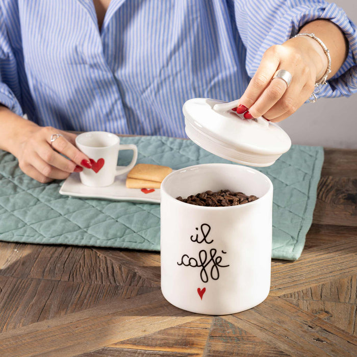 Barattolo in Gres " Il Caffe"