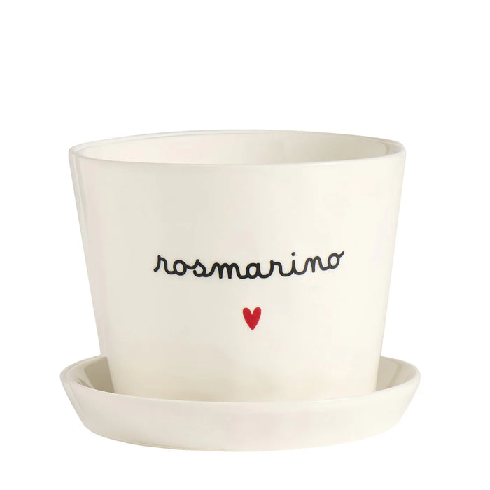 Vaso in Gres "Rosmarino" D. 15cm H. 12cm