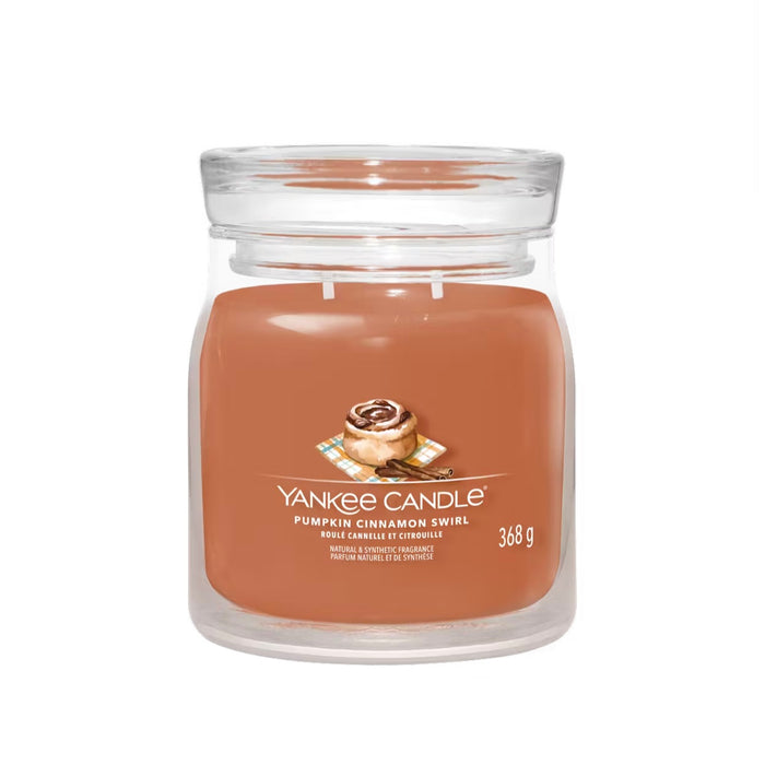 Yankee Candle Giara Media Pumpkin Cinnamon Swirl