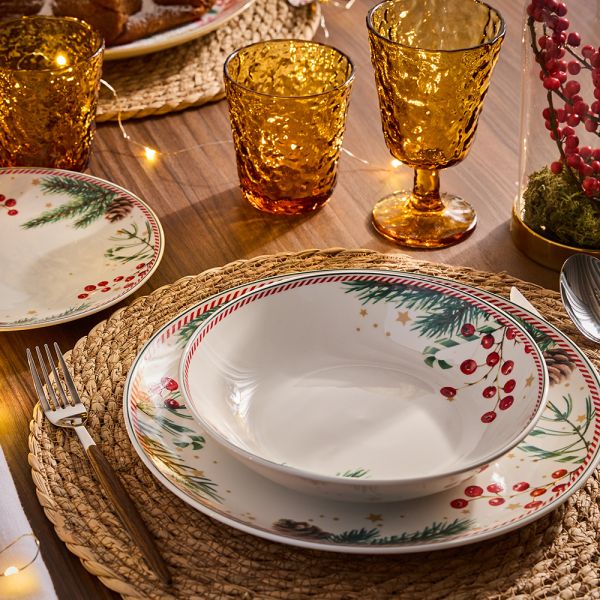 Servizio 18 Piatti Candy Christmas