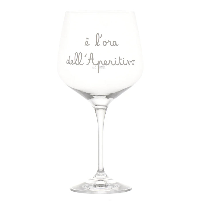 Set 2 Calici "é l'Ora dell'Aperitivo"