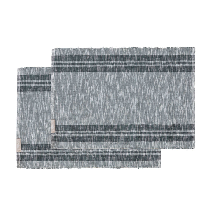 Set 2 Tovagliette Colazione in Cotone Stripes