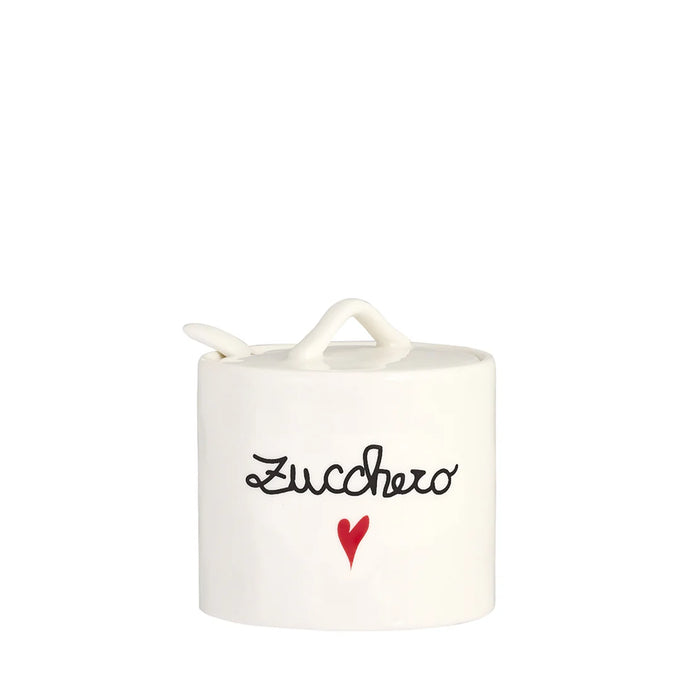 Zuccheriera in Gres "Zucchero Cuore"