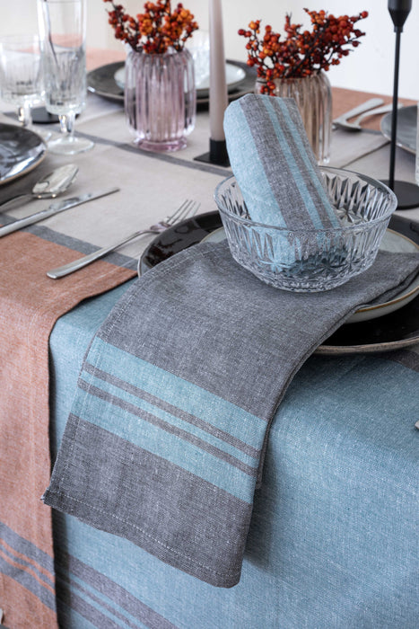 Set 2 Strofinacci 50x70cm Stripes Azzurro