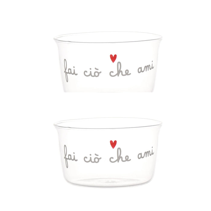 Set 2 Coppette "Fai Ciò che Ami"