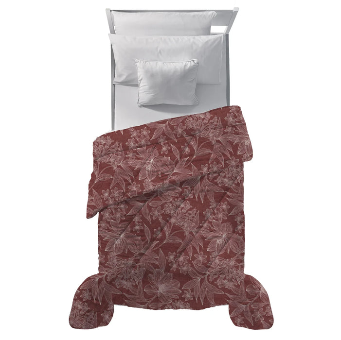 Trapunta Singolo Alina Burgundy