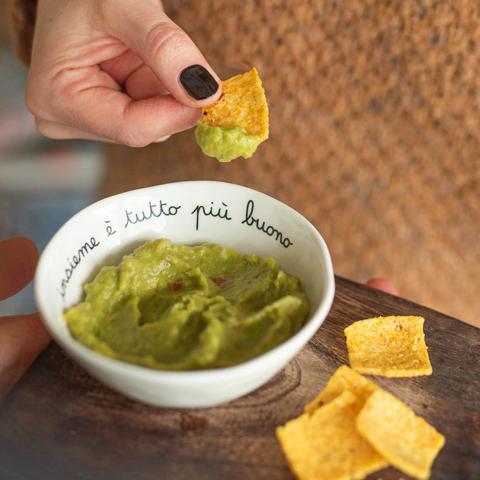 Set 2 Coppette in Gres "Insieme è tutto più Buono"