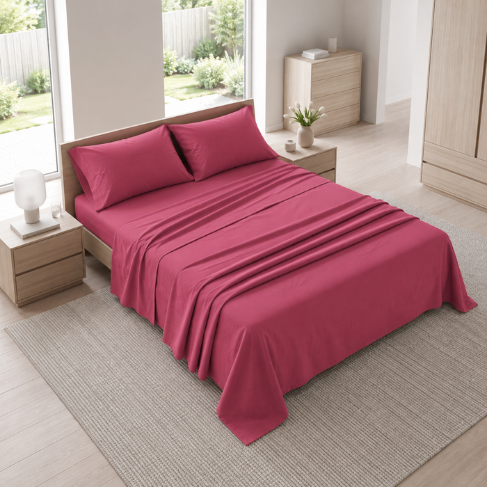 Completo Letto Matrimoniale Fuxia