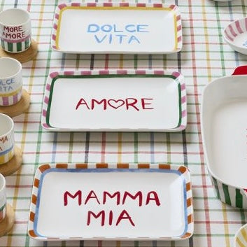Piatto Rettangolare 23x16cm Pop - 3 Modelli