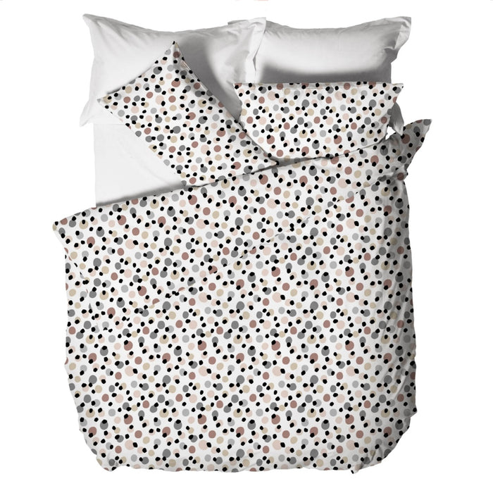 Parure Copripiumino in Cotone Matrimoniale Hejke Grigio