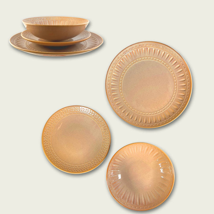 Servizio 18 Piatti Alternative Vintage Rosa