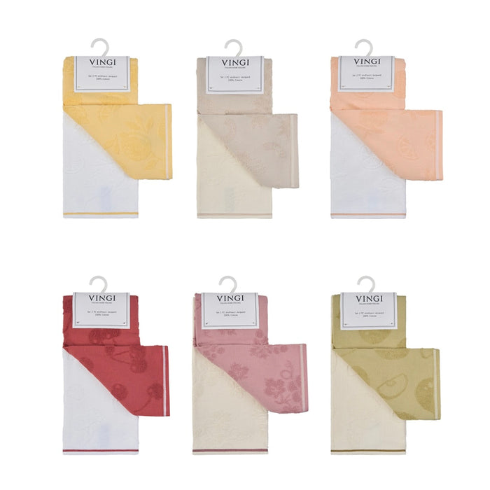 Set 2 Strofinacci in Spugna Devin 50x70cm