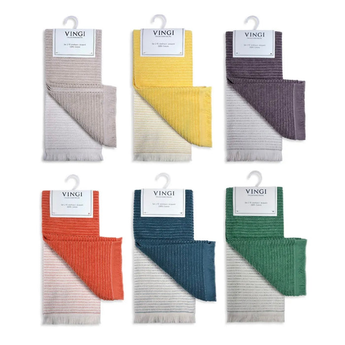 Set 2 Strofinacci in Spugna Colored 50x70cm