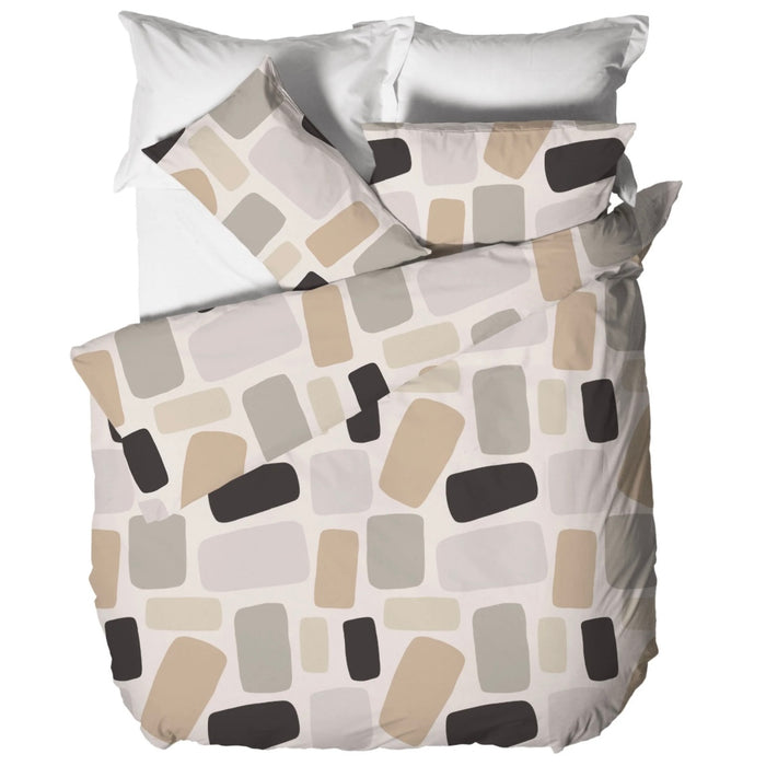 Parure Copripiumino in Cotone Matrimoniale Freij Grey