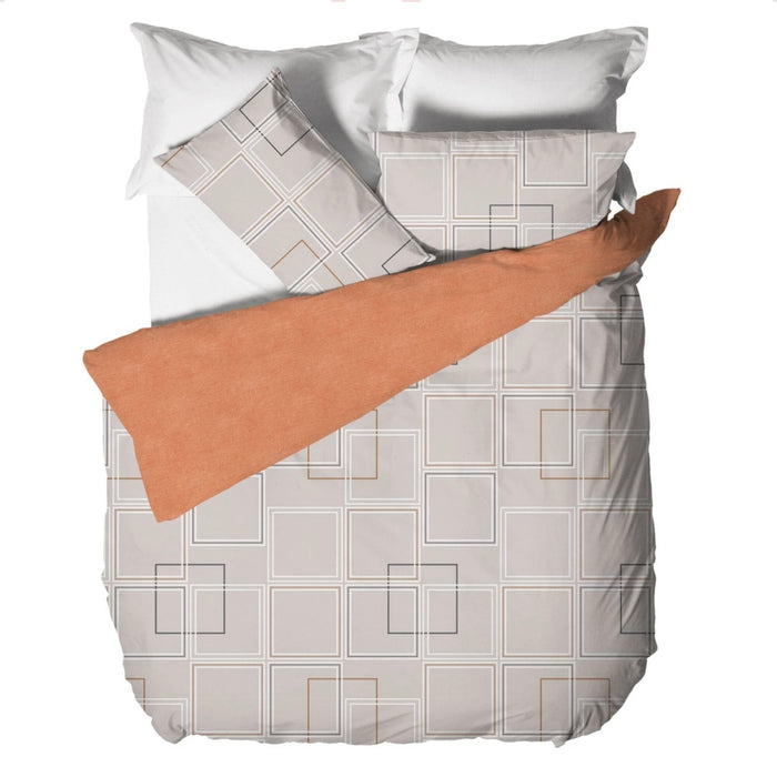 Gray Heart Single Duvet Cover