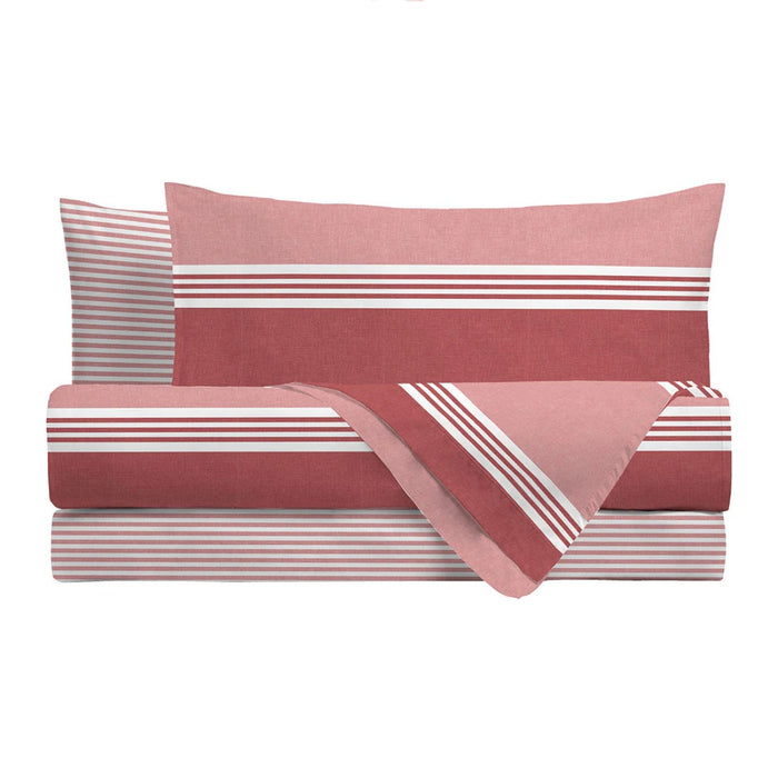 Austin Blue Double Duvet Cover Set in Recycled Cotton