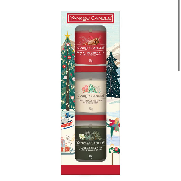 Yankee Candle 3 Votive Mini Christmas Classic Confezione Regalo