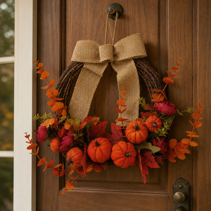 Ghirlanda Autunnale D. 45cm - 2 Colori