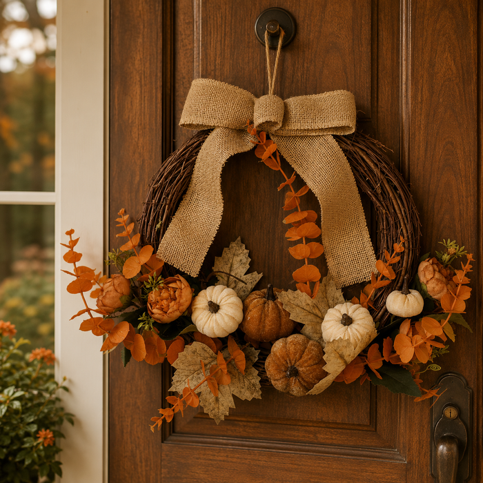 Ghirlanda Autunnale D. 45cm - 2 Colori